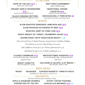 Menu – Castle Eden Inn